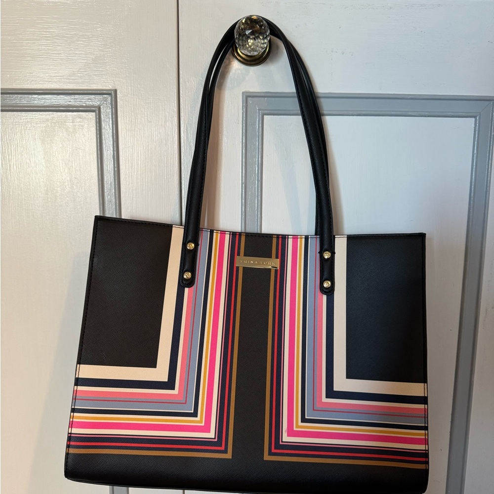Trina Turk Colorful Striped Bag